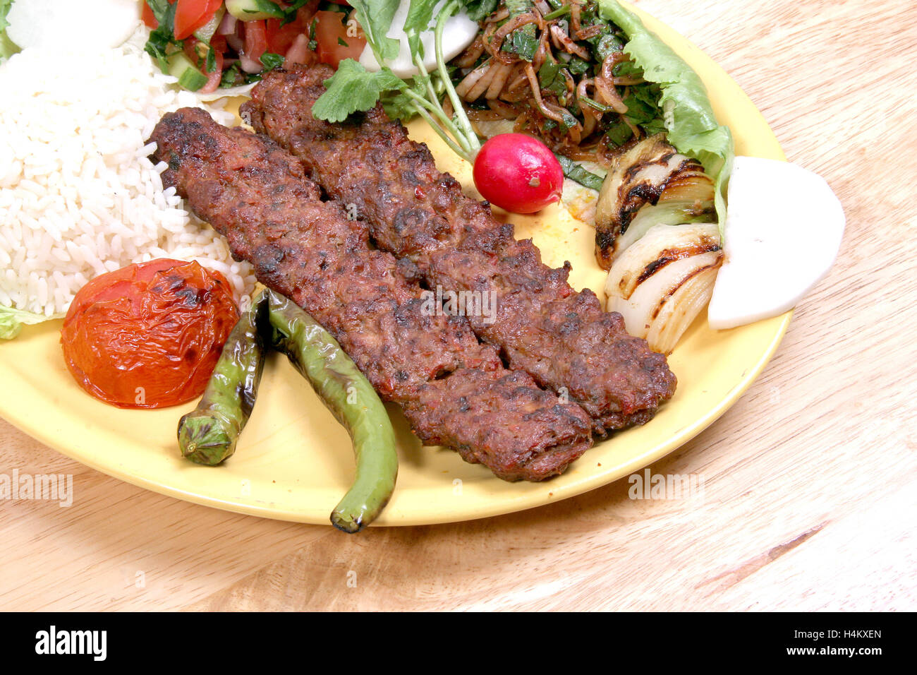 Kofta Kebab (Adana Kebab) Foto Stock