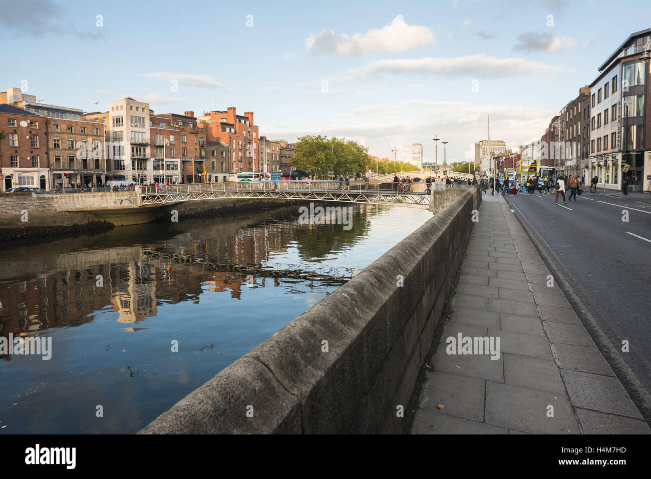 Sky line nella città di Dublino - Irlanda Foto Stock