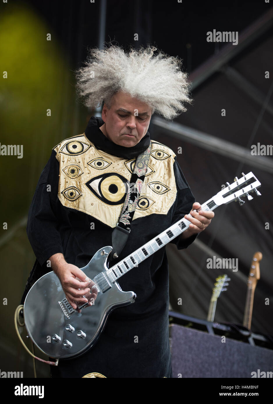 Roger Osborne del Melvins eseguire a Bumbershoot Festival il 5 settembre 2015 a Seattle, Washington. Foto Stock