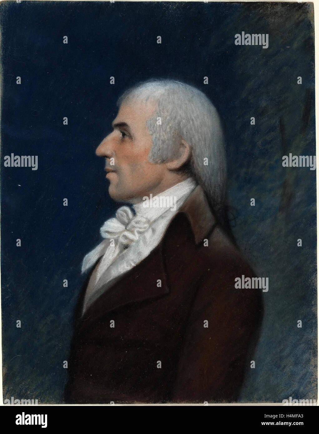 Attribuito a Ellen Sharples (British, 1769 - 1849), John Bard, c. 1793-1801, pastello Foto Stock