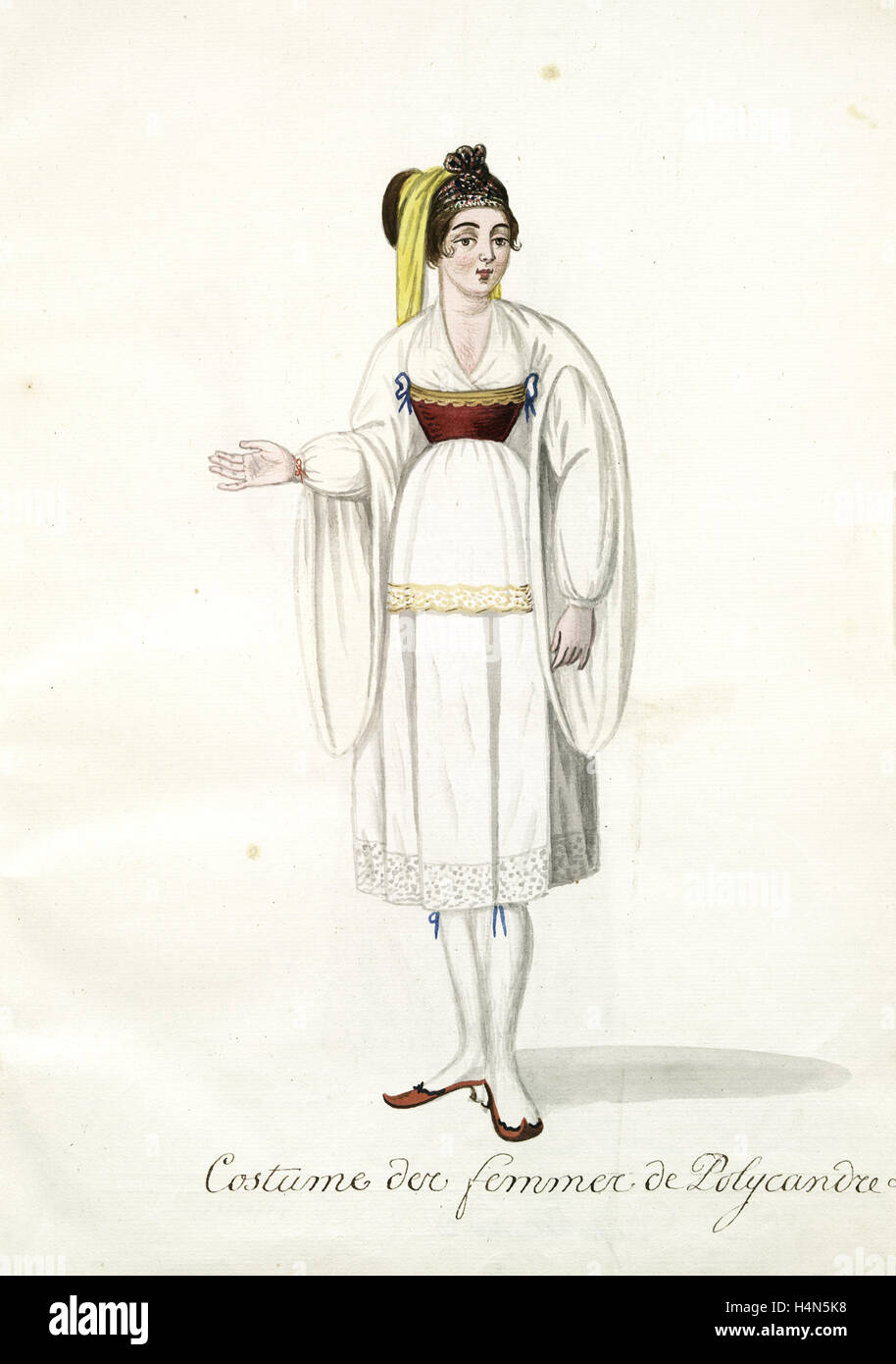 Costume des femmes de Polycandre. [84]. Mahmud II, Sultano dei turchi, 1784-1839, (patrono) Foto Stock