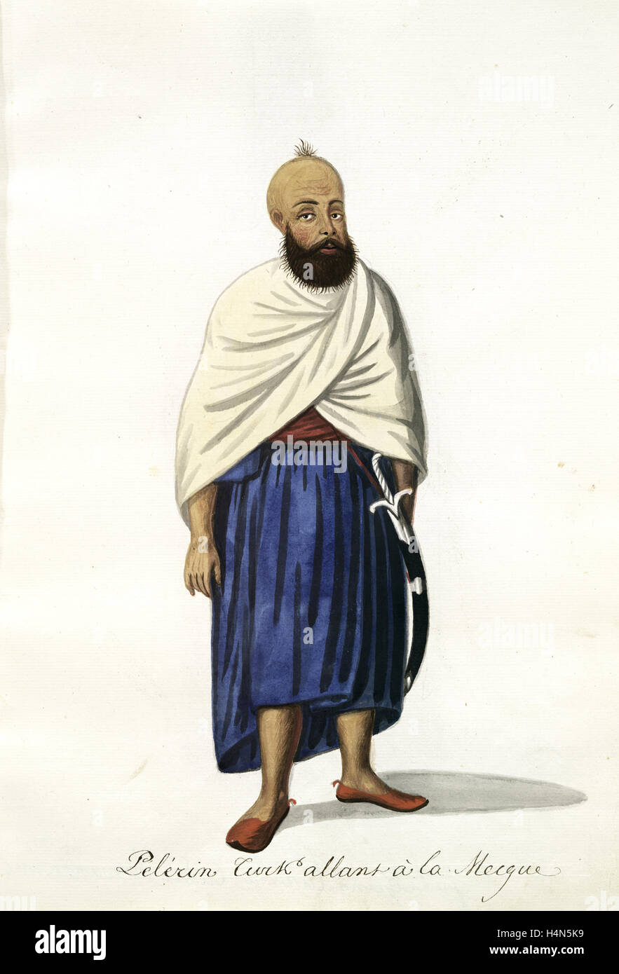Pélérin turk allant à la Mecque. [56] Mahmud II, Sultano dei turchi, 1784-1839, (patrono) Foto Stock