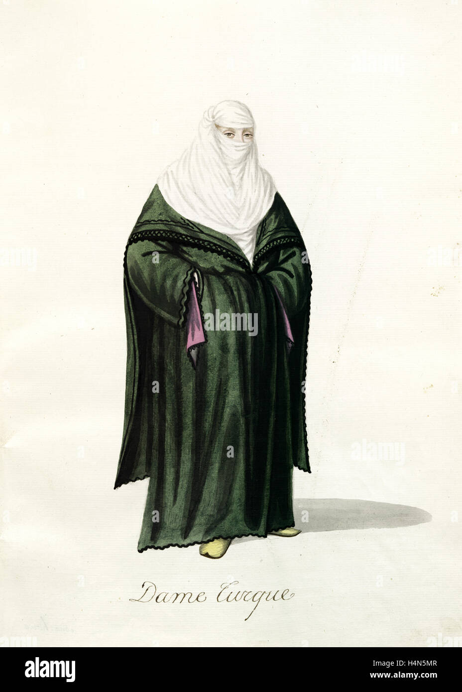 Dame turque. Come al n. 78 Mahmud II, Sultano dei turchi, 1784-1839, (patrono) Foto Stock