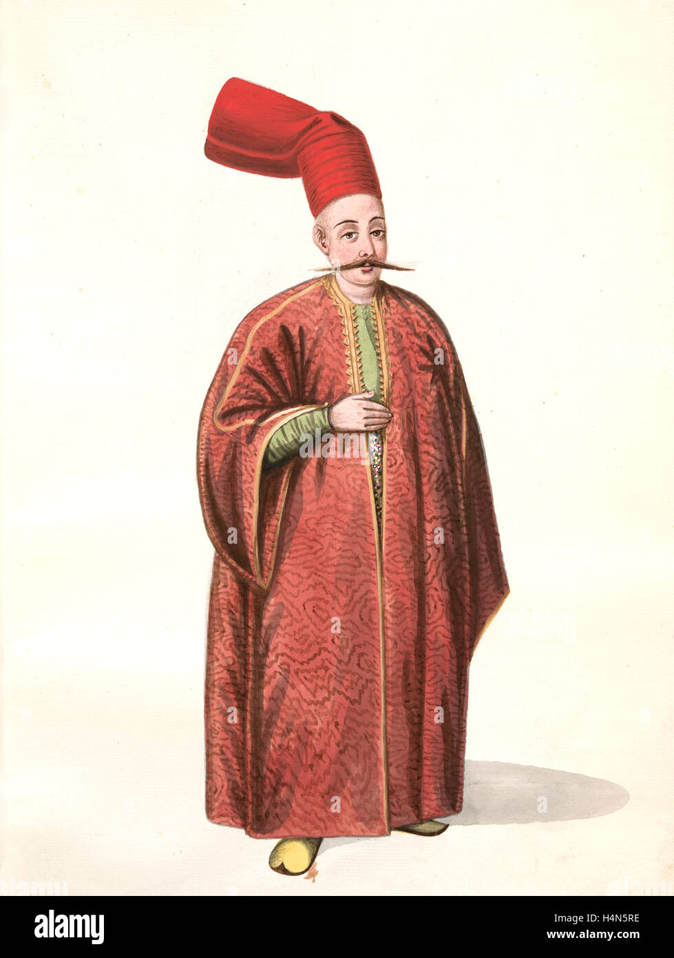 Hasseky-agassy [haseki agasi], ou tenente du bostanji bachi. [15] Mahmud II, Sultano dei turchi, 1784-1839, (patrono) Foto Stock