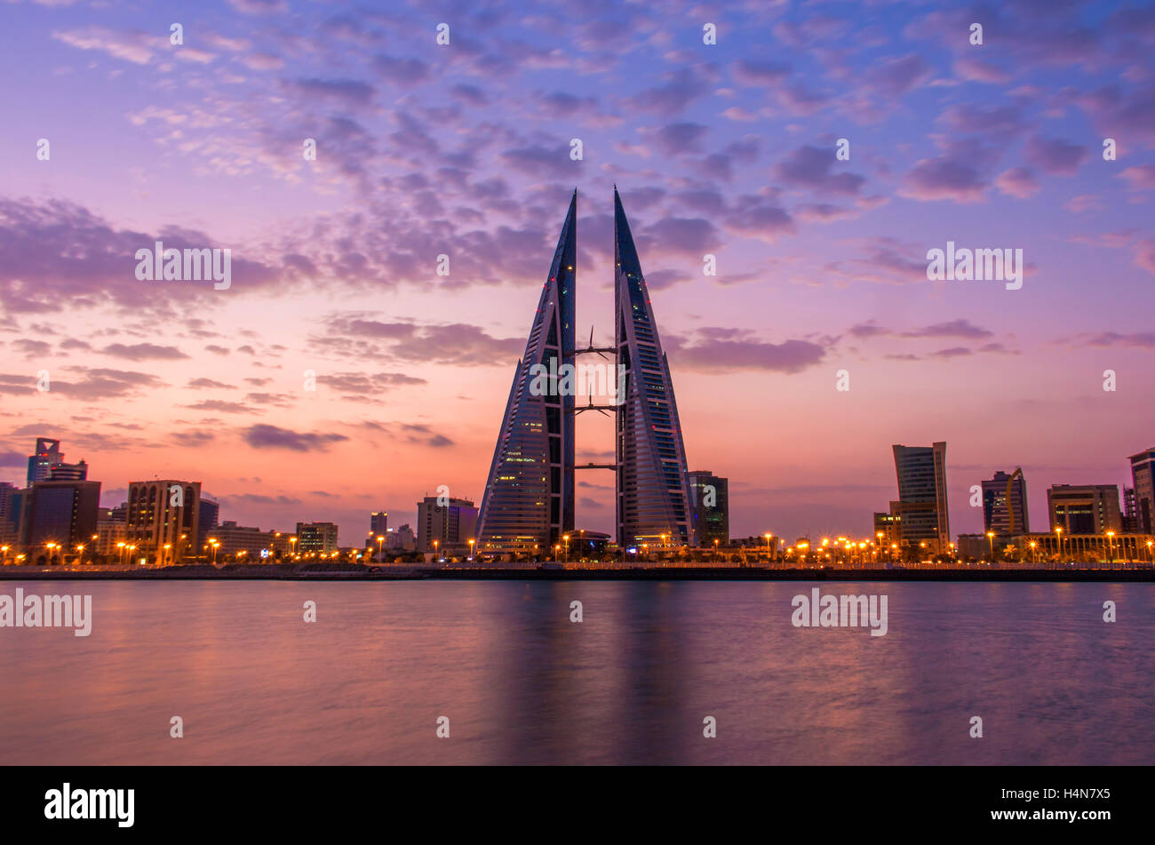 Prima di una bellissima alba Foto Stock