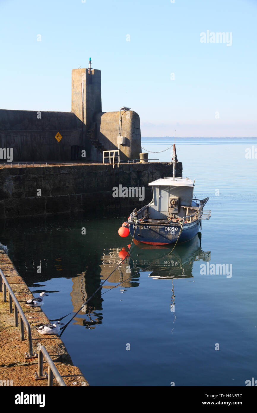 Barca da pesca ormeggiate a Gyles' Quay, nella contea di Louth, Irlanda Foto Stock