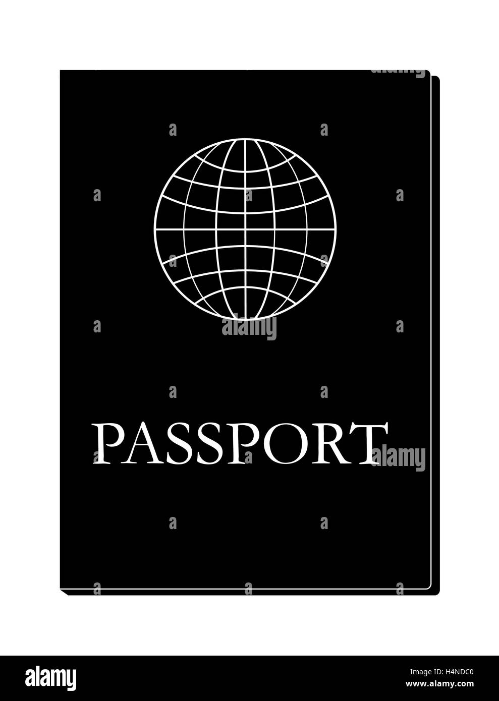 Libro passaporto vettore icona Illustrazione Vettoriale