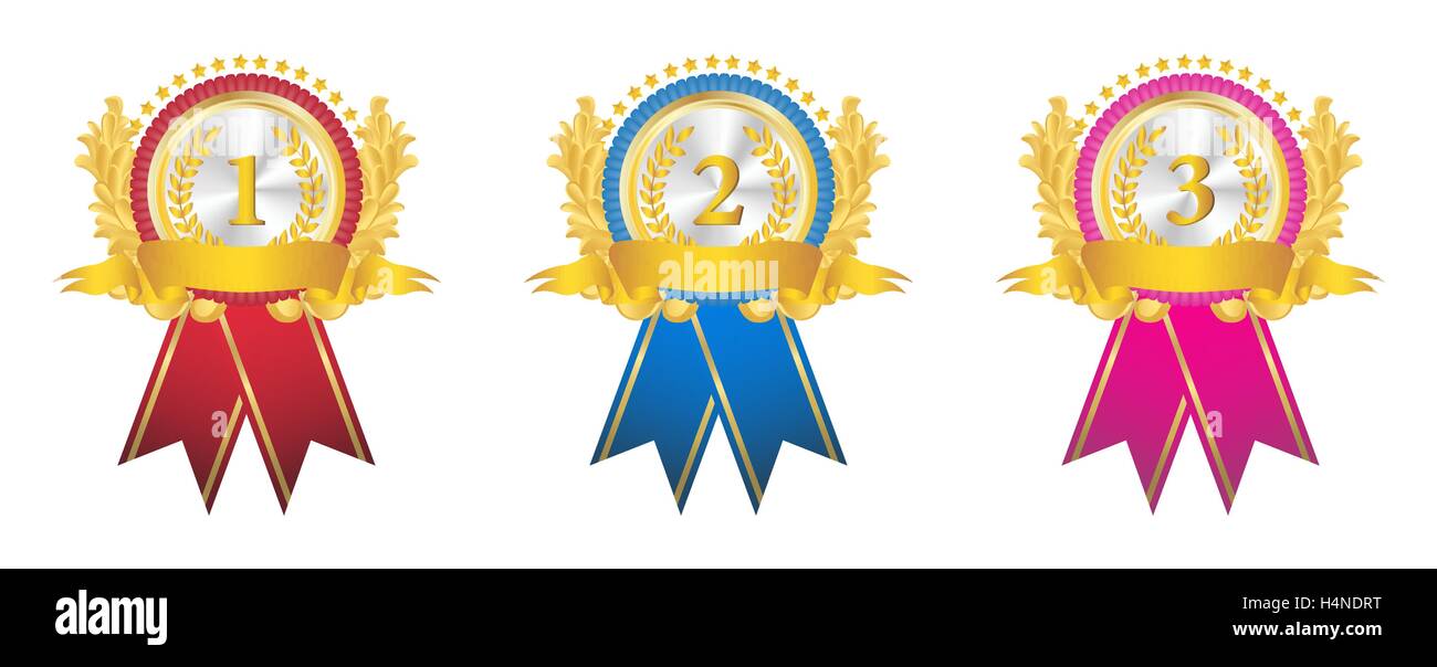 Vintage in metallo set di badge Illustrazione Vettoriale