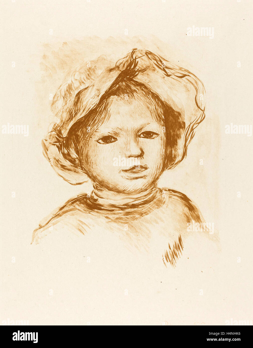 Auguste Renoir (francese, 1841 - 1919), Pierre Renoir, 1893, litografia Foto Stock