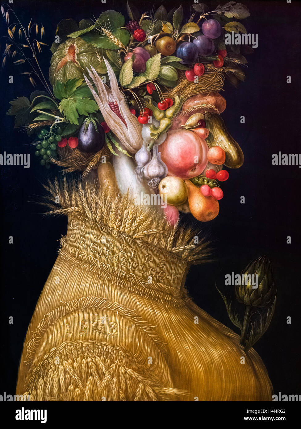 Estate da Giuseppe Arcimboldo (c.1527-1593), 1563, olio su pannello Foto Stock