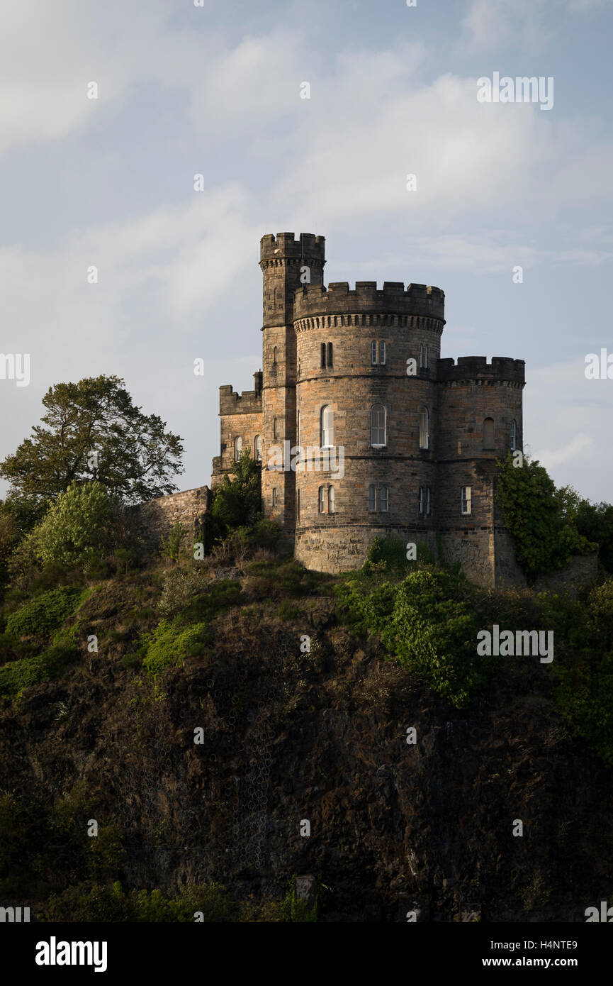 Casa del Governatore della vecchia prigione Calton, Calton Hill, Edimburgo, Scozia. Foto Stock