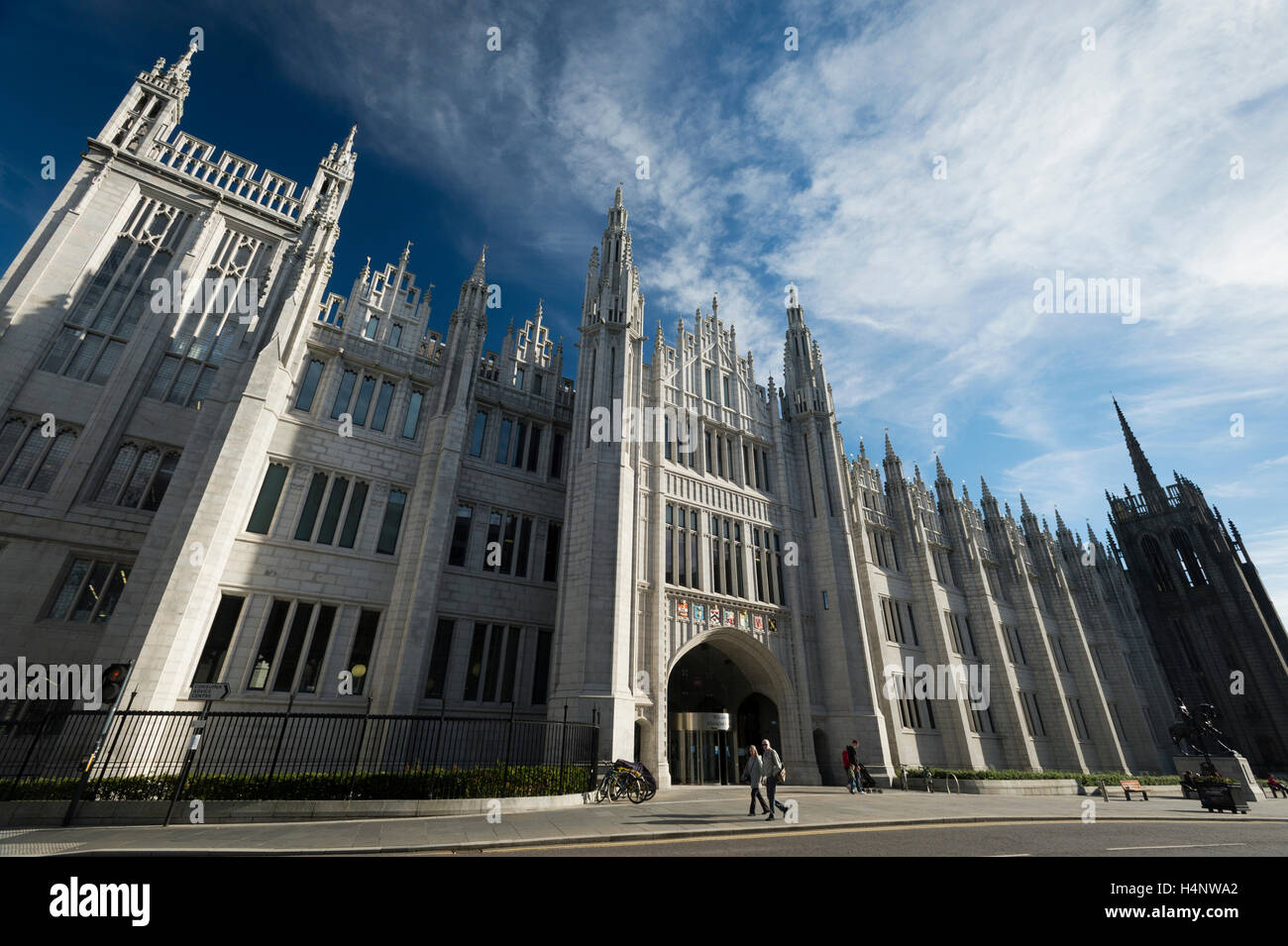 Marischal College, Broad Street, Aberdeen Aberdeenshire, Scozia. Foto Stock