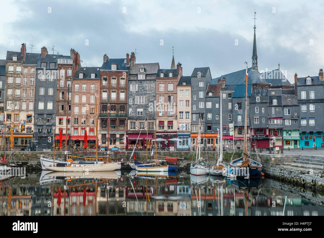 Porto di Honfleur in Francia Foto Stock
