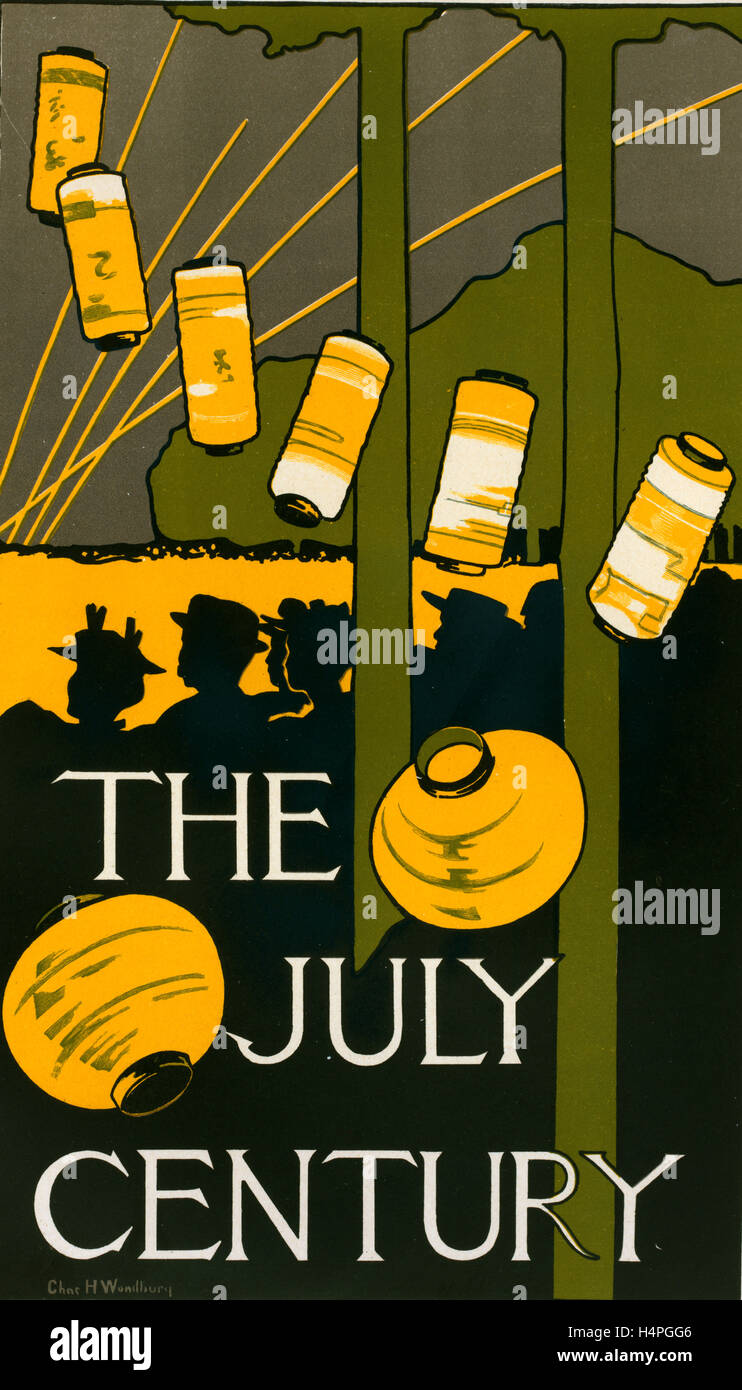 Manifesto americano per il secolo Magazine, New York. Woodbury, Charles H. (Charles Herbert), 1864-1940, artista Foto Stock