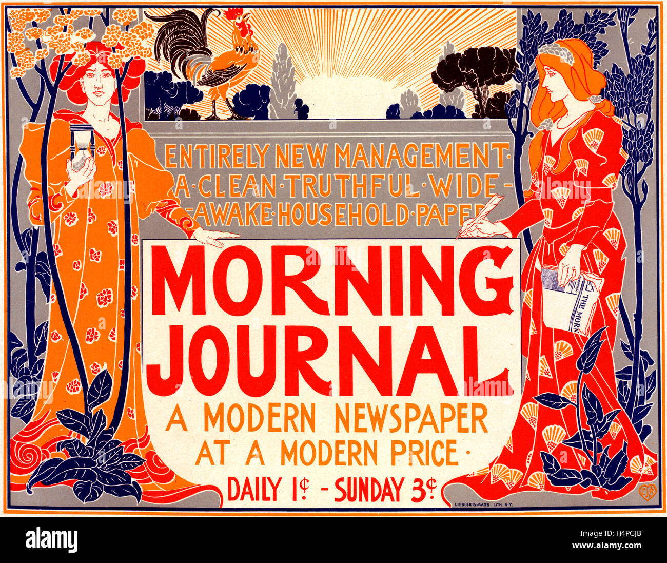 Poster per la mattina ufficiale. Rhead, Louis, 1857-1926, artista Foto Stock