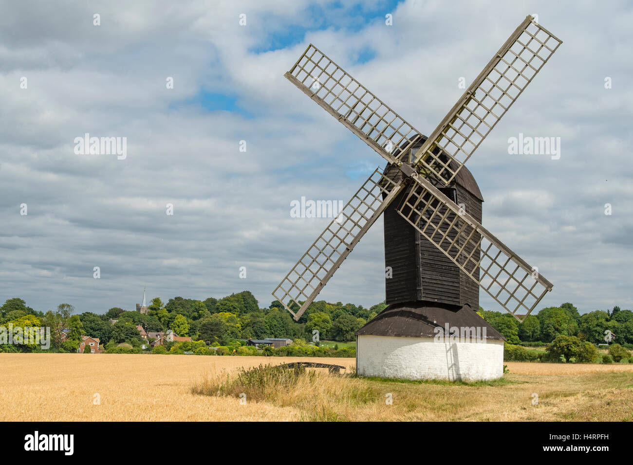 Pitstone Windmill Ivinghoe, Hertfordshire, Inghilterra Foto Stock