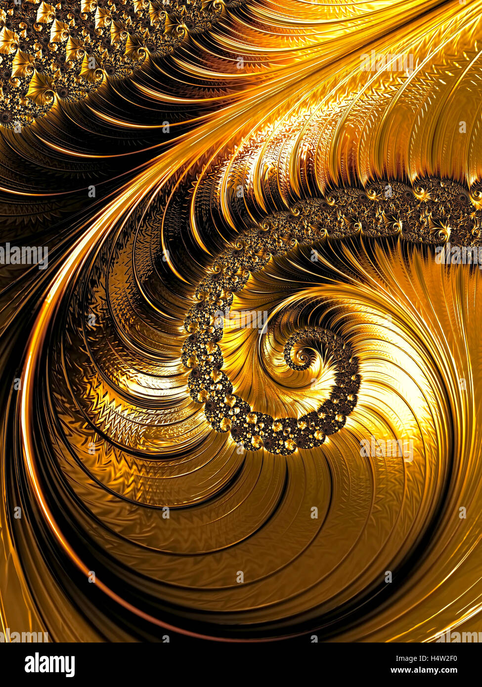 Abstract spirale ornato - generati digitalmente immagine Foto Stock