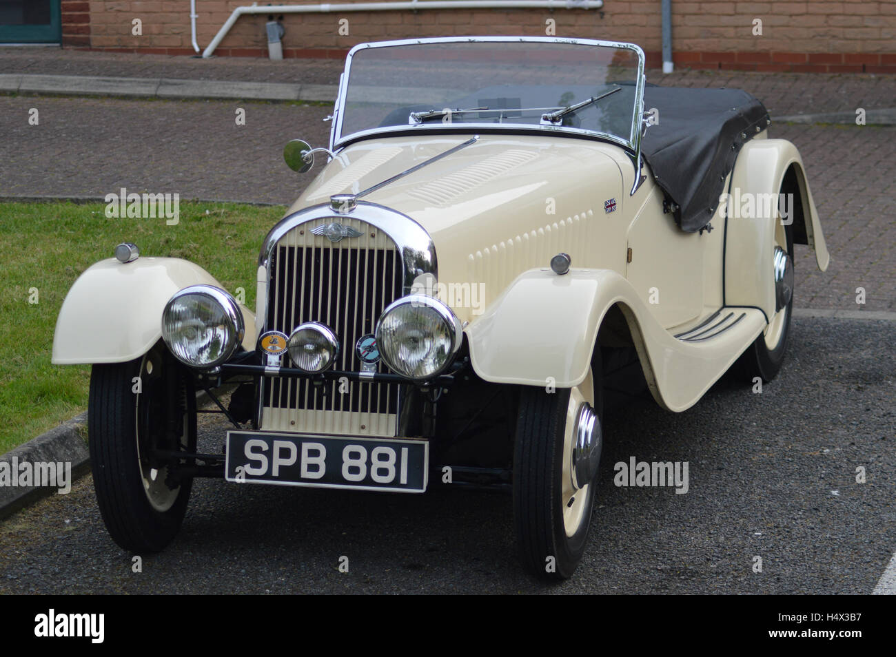 Morgan, auto, vecchio, antico, classic, bianco, +4 Foto Stock