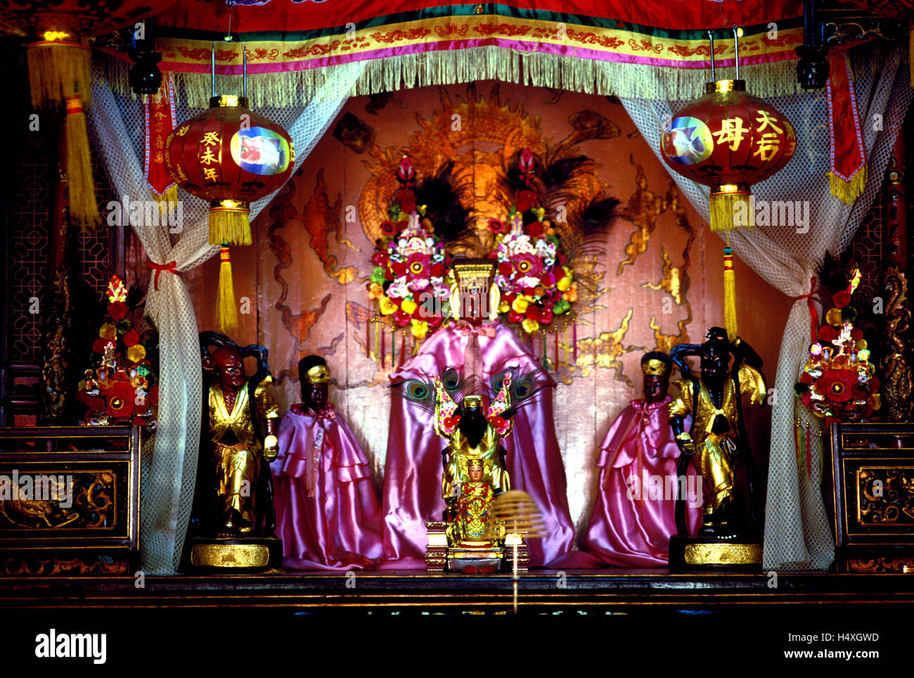 Indonesia Bintan altare a ma su vihara bahtra sasana tempio tanjung pinang Foto Stock