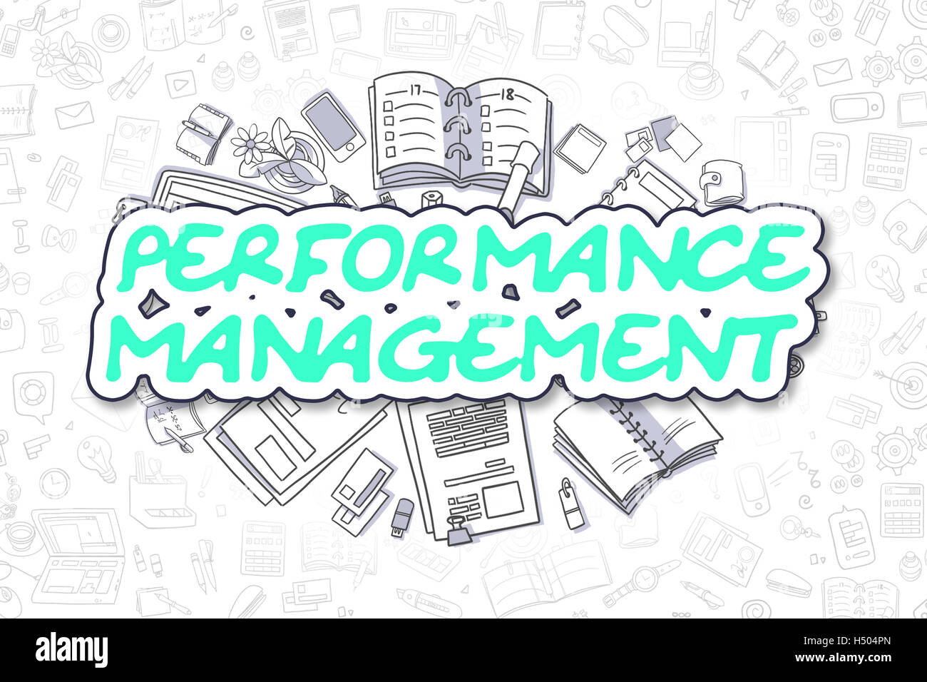 Performance Management - Concetto di affari. Foto Stock