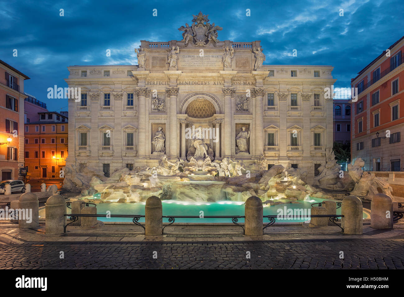 Fontana di Trevi a Roma. Immagine della famosa Fontana di Trevi a Roma, Italia. Foto Stock