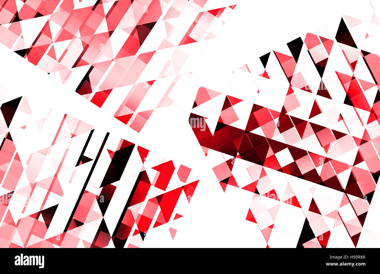Abstract colore rosso con disegno quadrato copia stile modello di spazio Foto Stock
