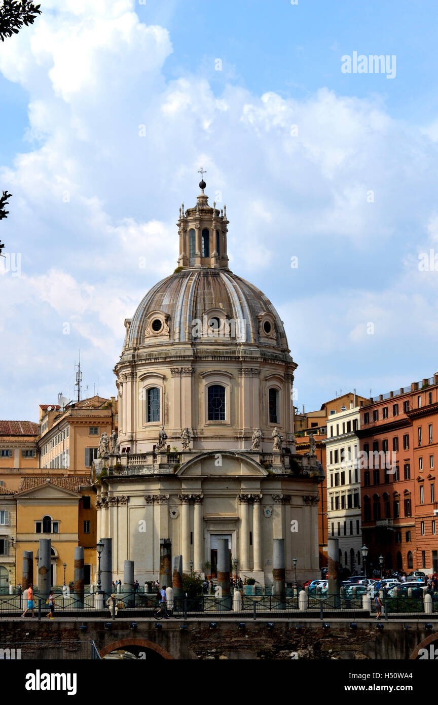 La Chiesa del Santissimo Nome di Maria al Foro Traiano a Roma Foto Stock