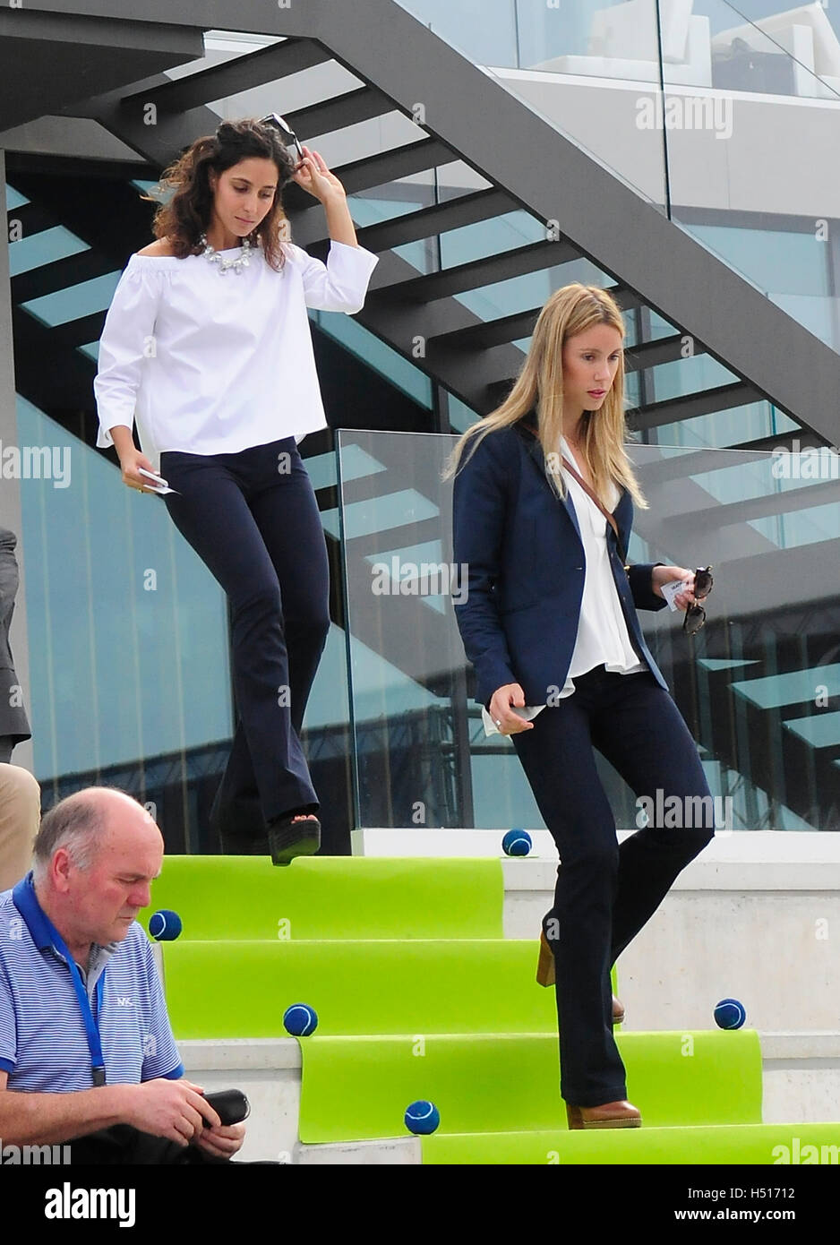 Palma di Mallorca, Spagna. Il 19 ottobre, 2016. Maria Isabel Nadal,Xisca Perello durante la cerimonia di inaugurazione della Accademia Tennis, '' Rafa Nadal ''in Palma di Mallorca Mercoledì, Ottobre 19, 2016. Credito: Gtres Información más Comuniación on line,S.L./Alamy Live News Foto Stock