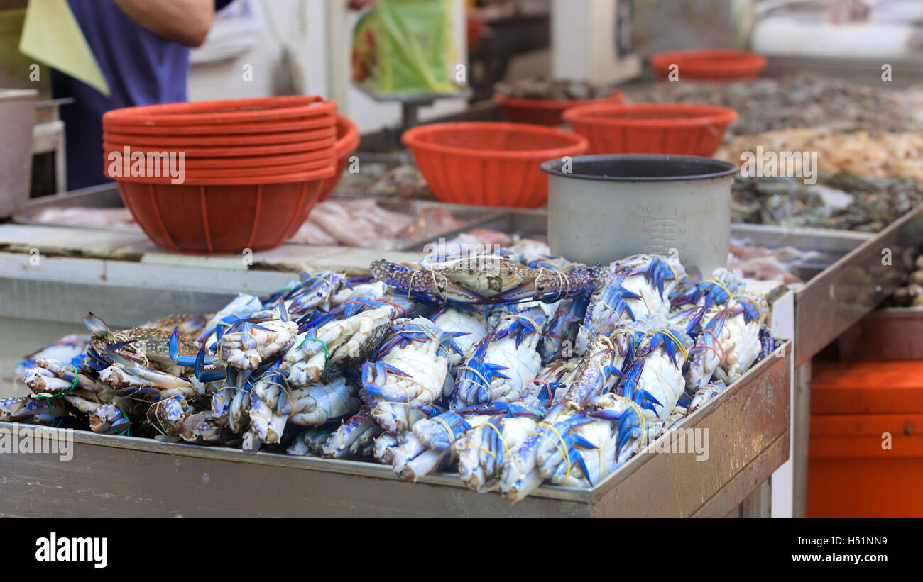 Tradizionale mercato asiatico Foto Stock