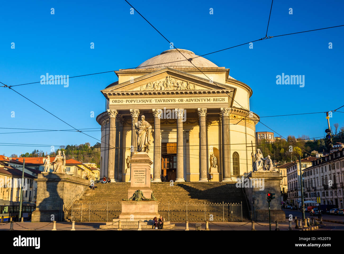 Chiesa della Gran Madre di Torino - Italia Foto Stock