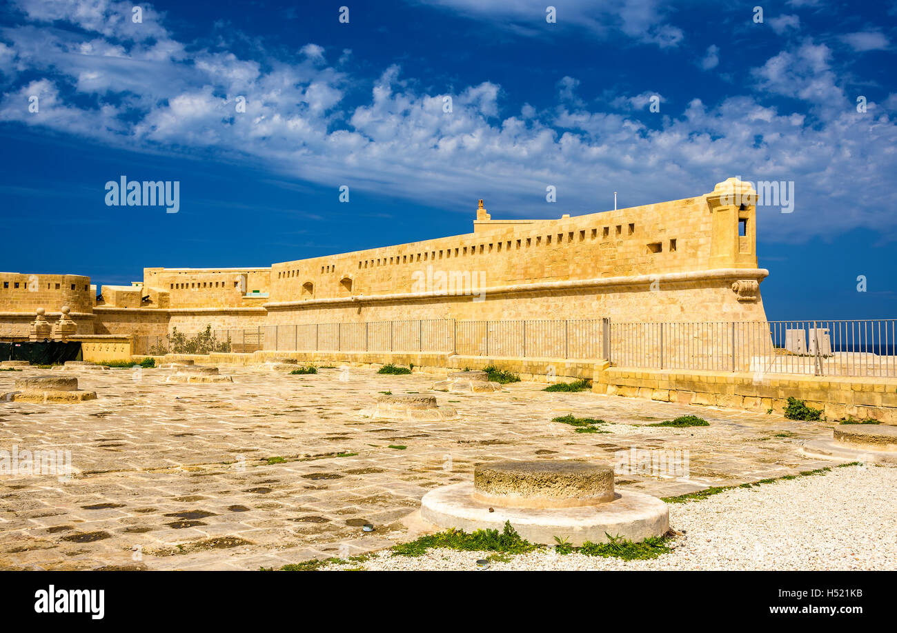 Il Forte Sant'Elmo a La Valletta - Malta Foto Stock