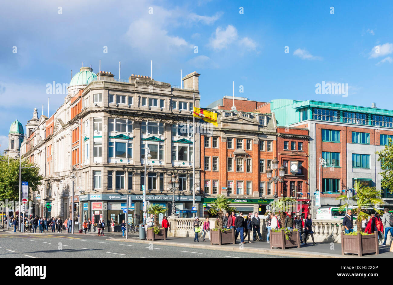 O'Connell Bridge City Center Dublino Irlanda Europa UE Foto Stock