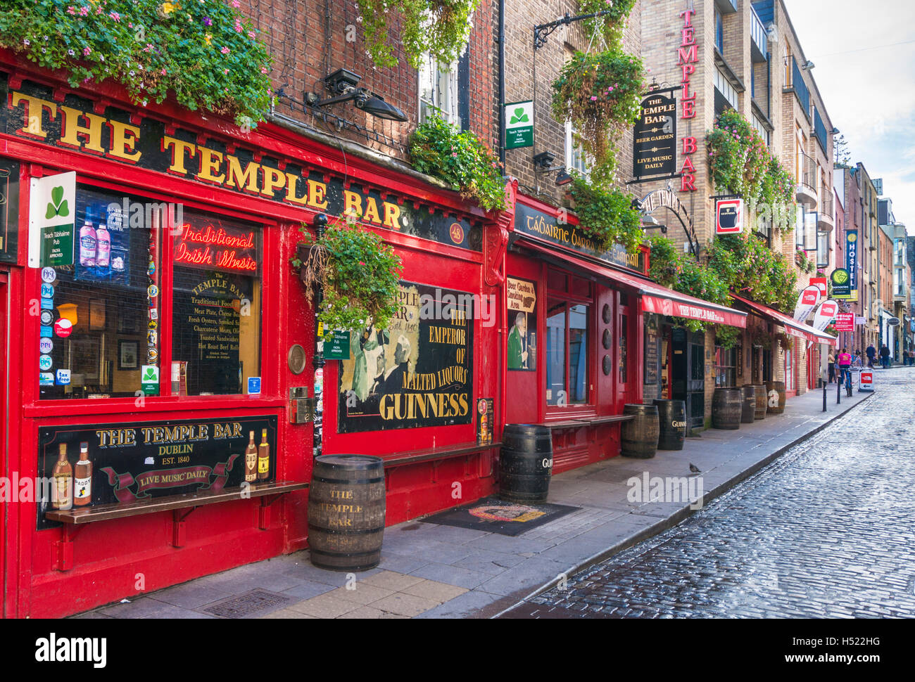 Dublino il Temple Bar pub Temple Bar Dublino Eire Irlanda Europa UE Foto Stock