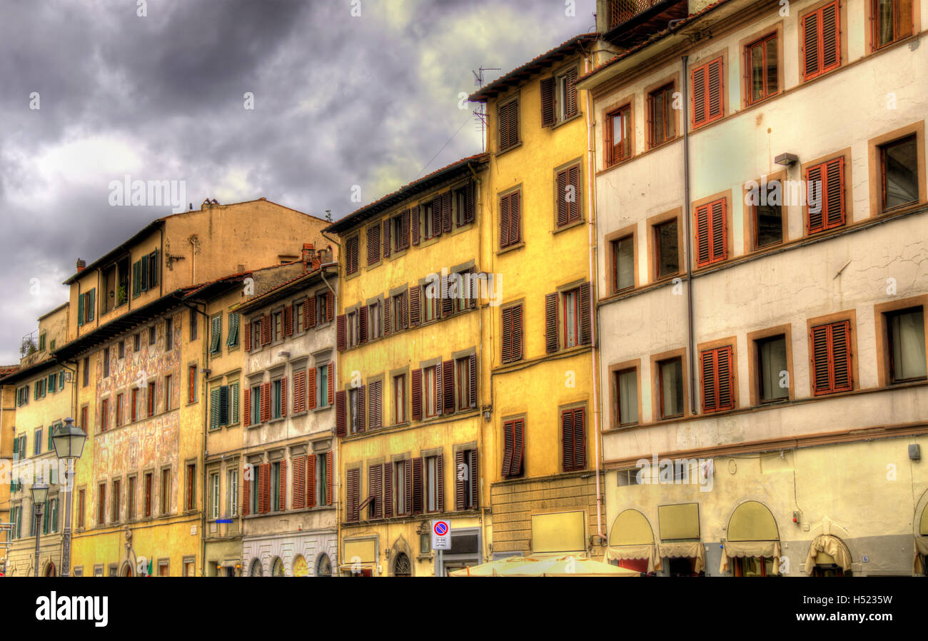 Gli edifici del centro storico di Firenze - Italia Foto Stock
