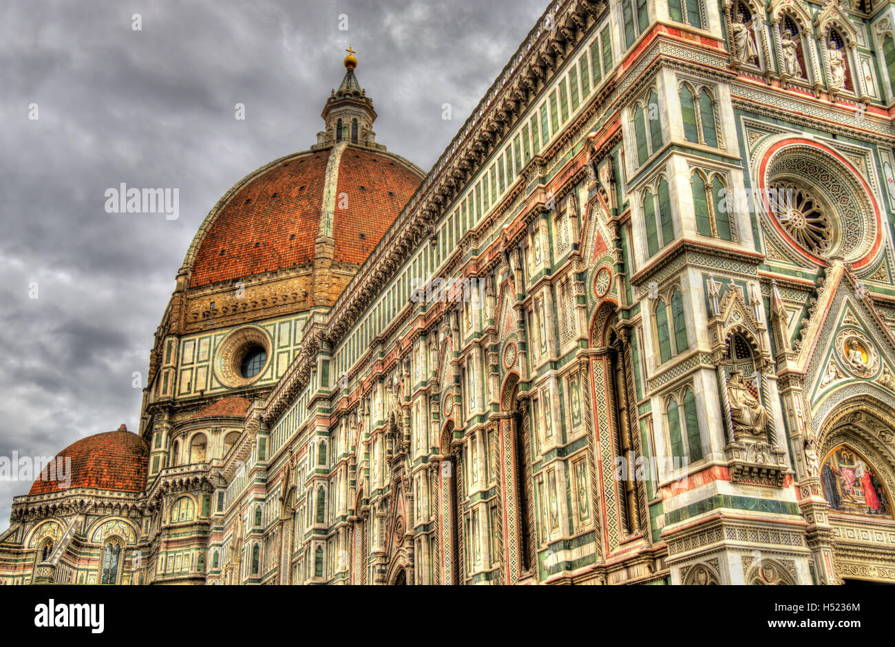 Santa Maria del Fiore, il Duomo di Firenze - Italia Foto Stock