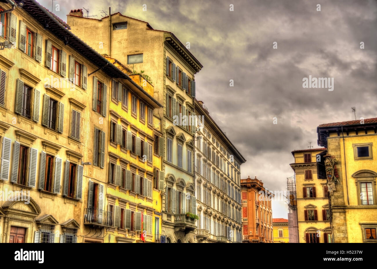 Gli edifici del centro storico di Firenze - Italia Foto Stock
