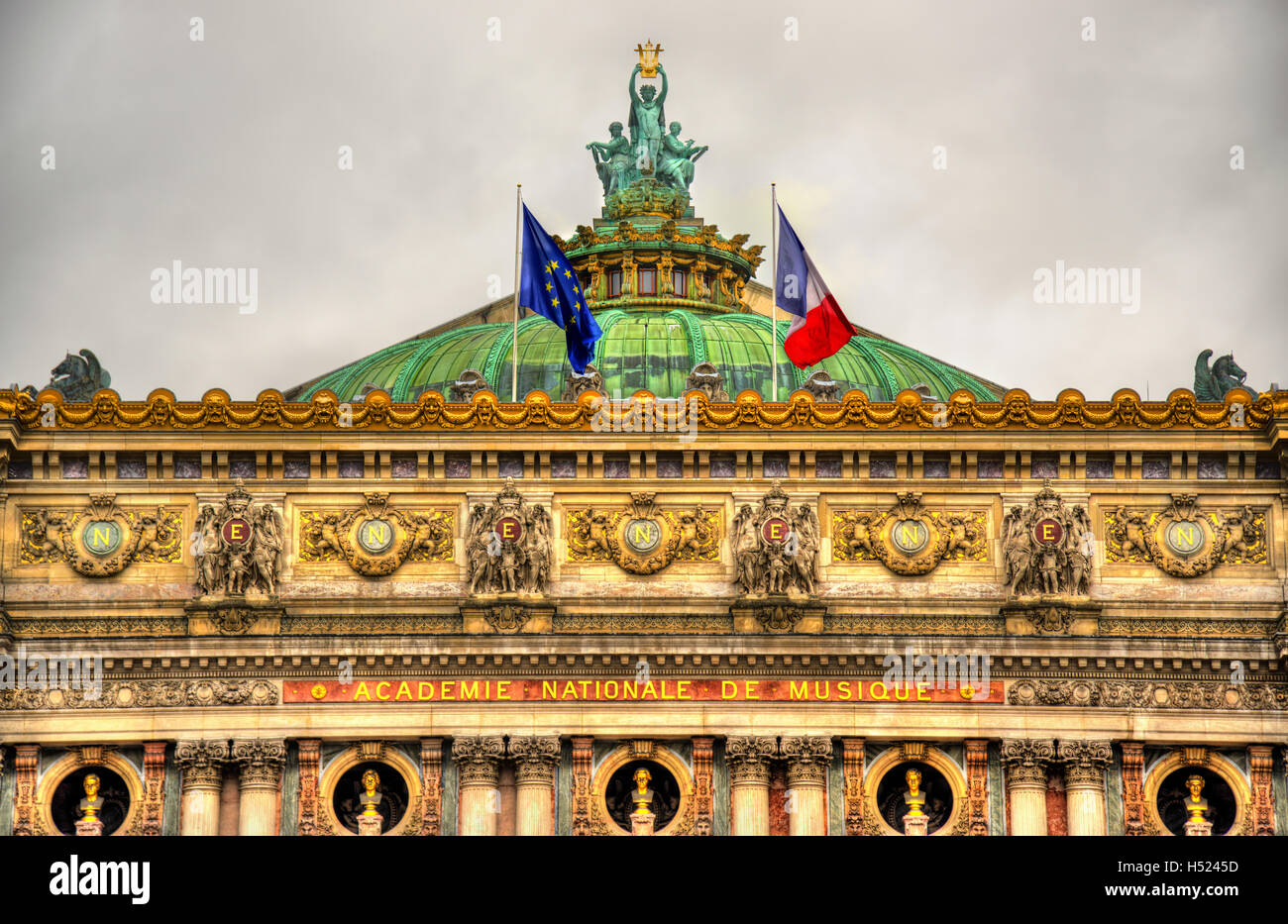 Palais Garnier, una famosa opera house a Parigi, Francia Foto Stock