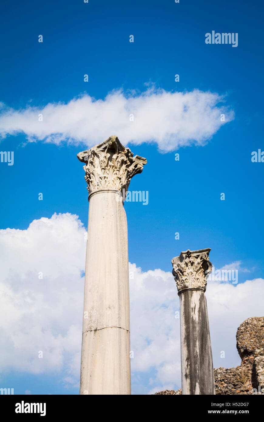 Colonne Ostia Antica Roma Italia Foto Stock
