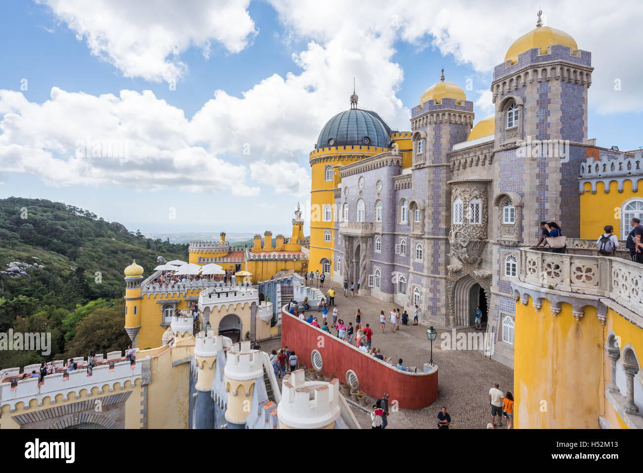 Palazzo del 'Palacio da Pena' Sintra, Portogallo - Europa Foto Stock