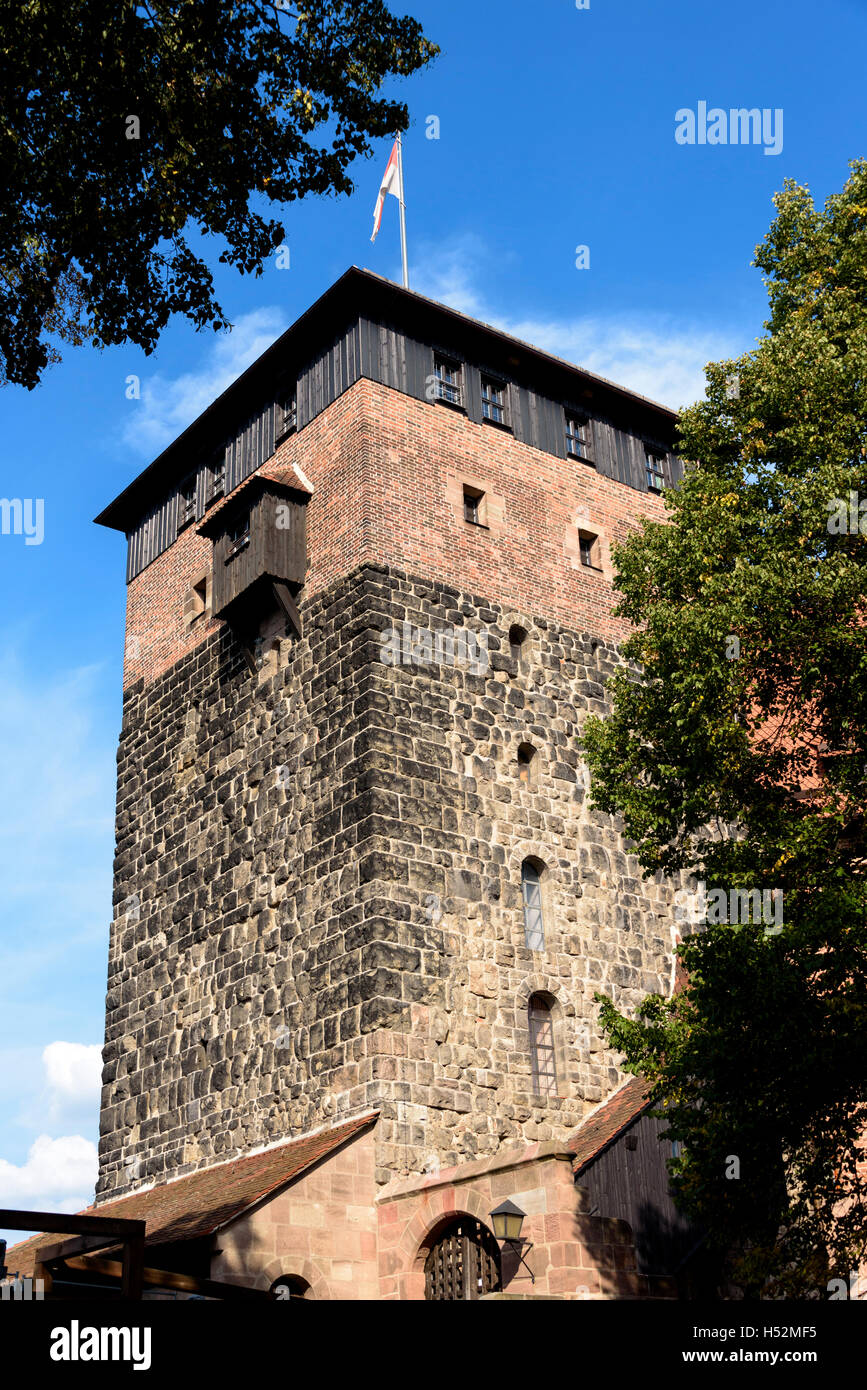 Il castello imperiale di Norimberga, le caratteristiche architettoniche Foto Stock