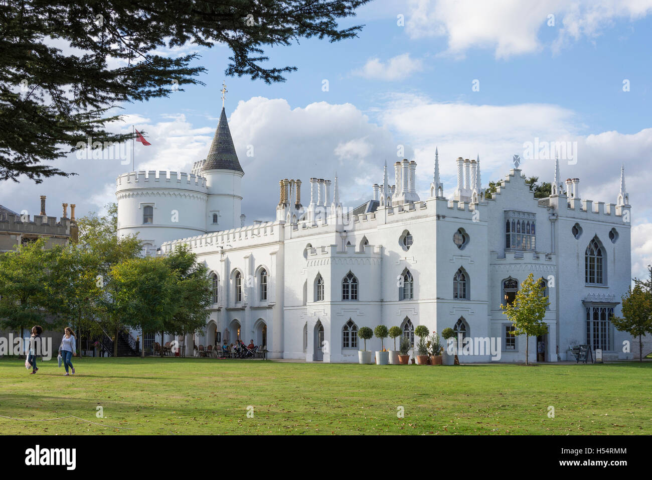 Strawberry Hill House, Strawberry Hill, Twickenham, London Borough of Richmond upon Thames, Greater London, England, Regno Unito Foto Stock