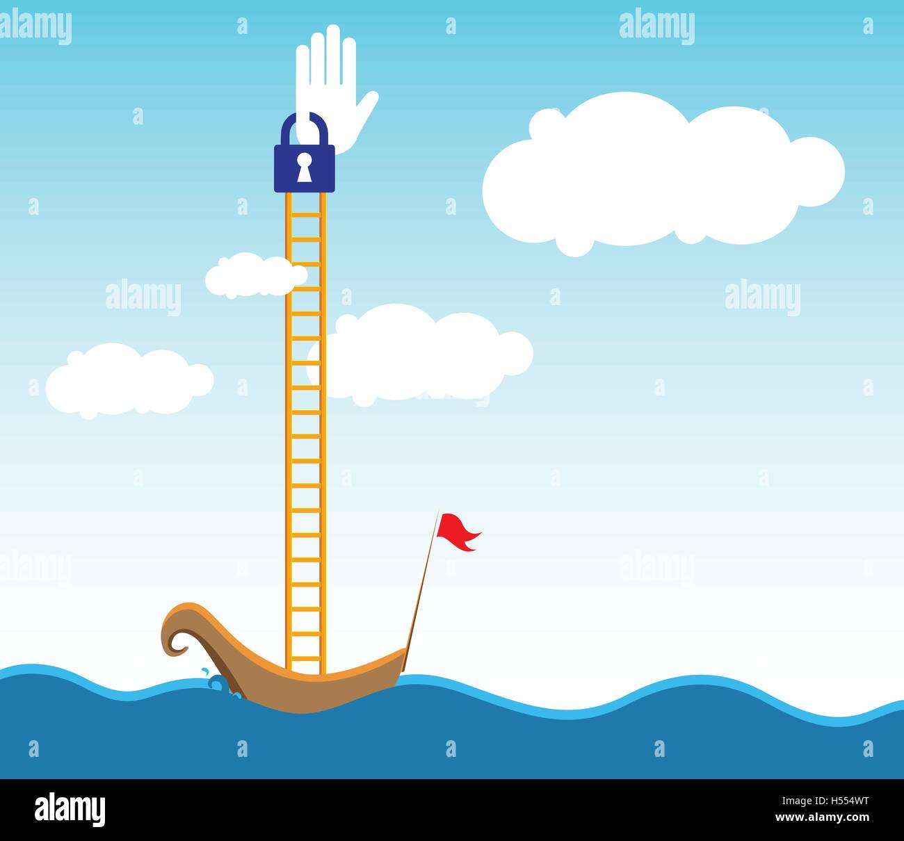 Illustrazione concettuale. EPS 10 supportato e tutti i layer inclusi. Illustrazione Vettoriale