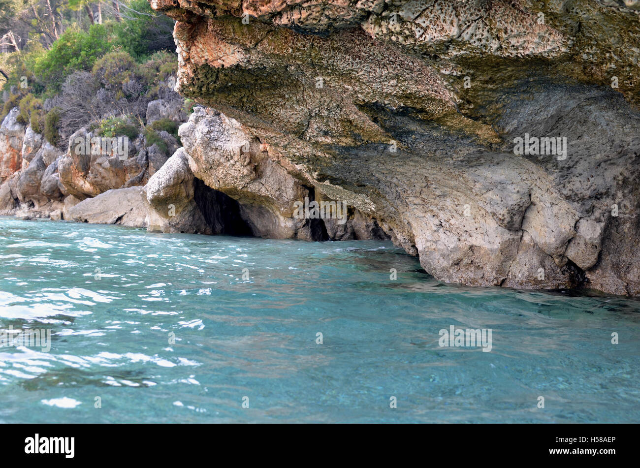 Grotte e Miniere in tutta la Grecia Foto Stock