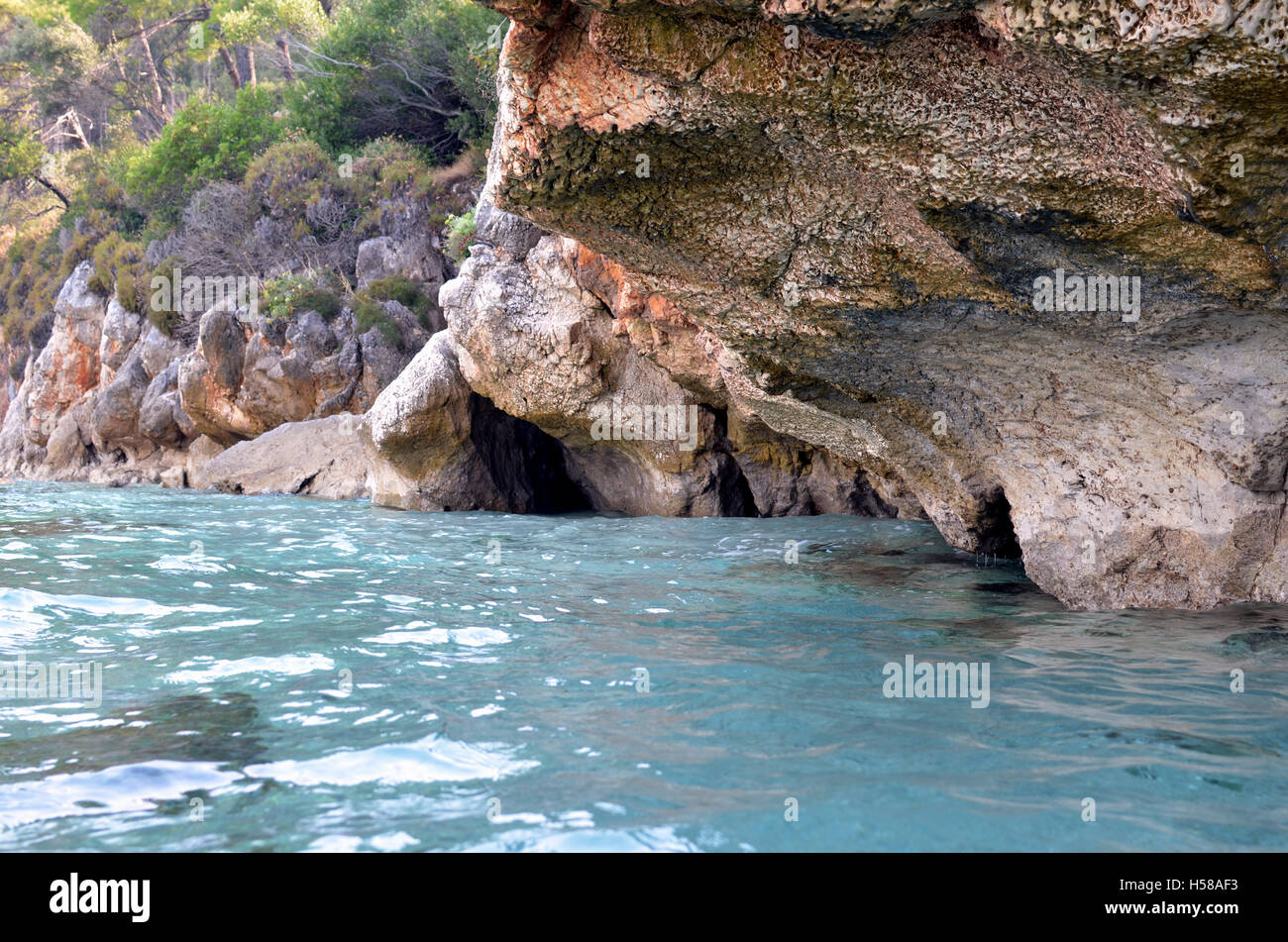 Grotte e Miniere in tutta la Grecia Foto Stock