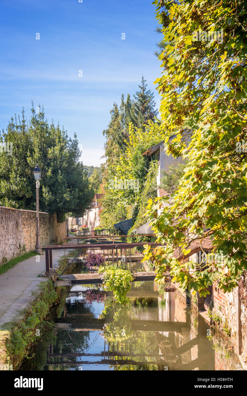 Promenade des Petits Ponts (piccoli ponti promenade), in Chevreuse, Francia Foto Stock