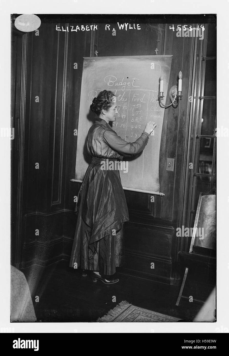 Questa voce si riferisce a un individuo di nome Elizabeth R W. ulteriori contesti su questa persona o il loro significato storico non è disponibile in questo momento. Foto Stock