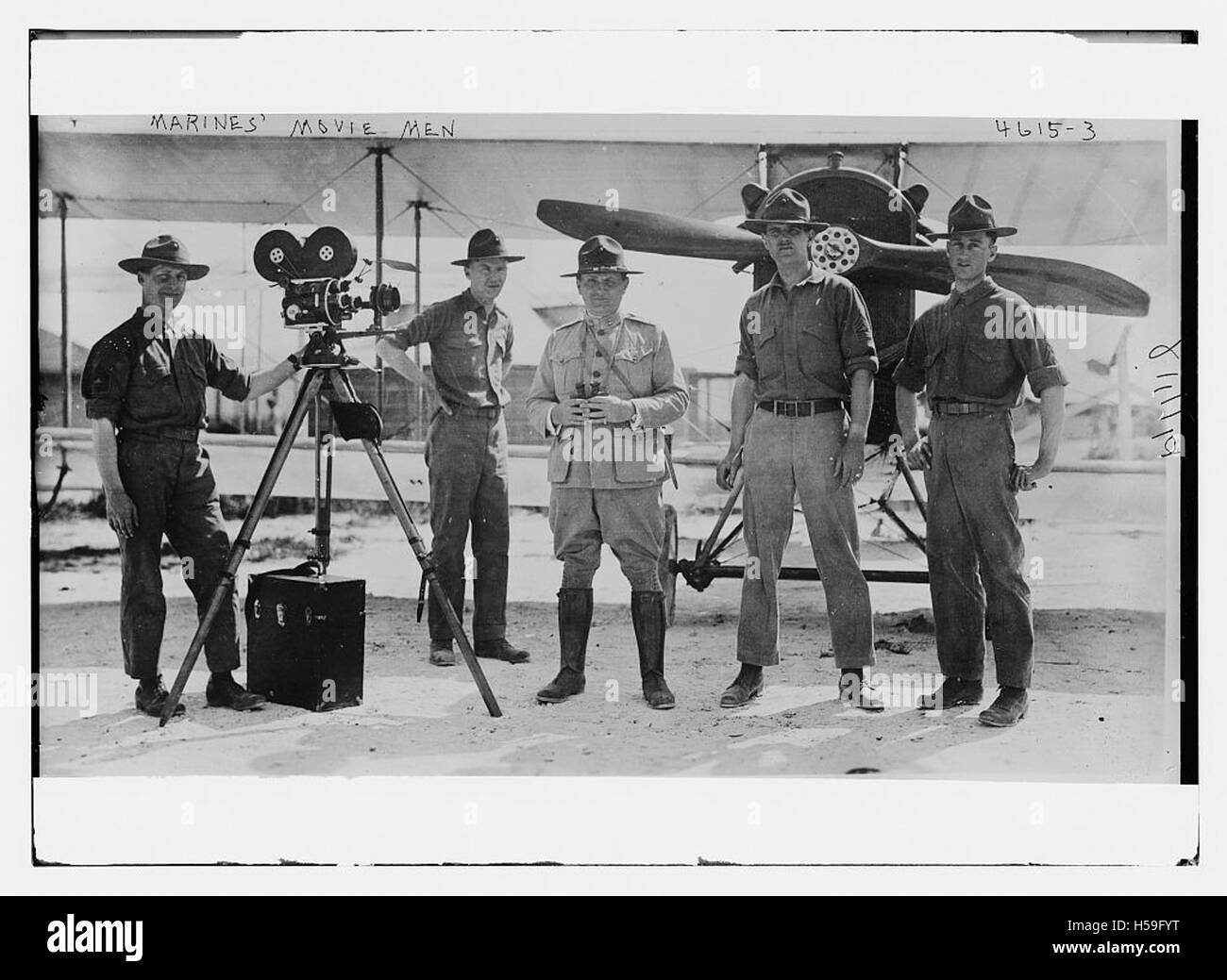 Un film o una fotografia relativi ai Marines degli Stati Uniti, che potrebbe raffigurare attività militari o addestramento. Foto Stock