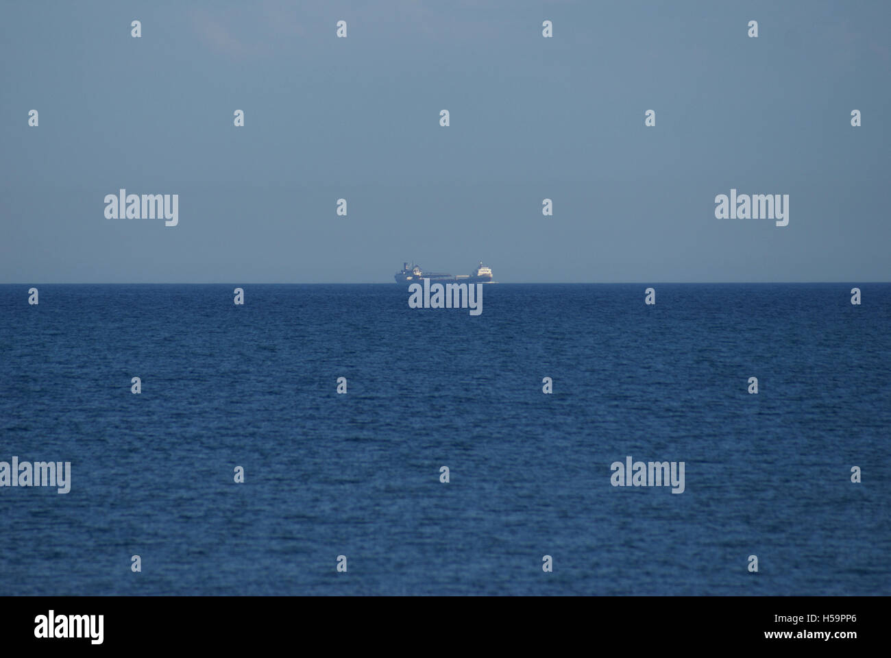 Grandi Laghi ore freighter sul Lago Superiore Foto Stock