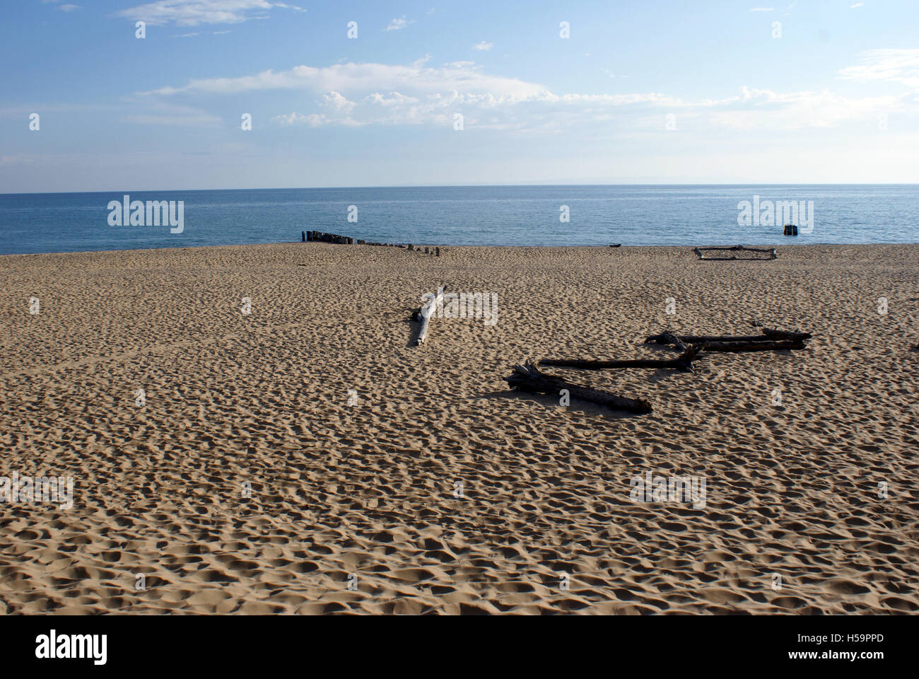 Spiaggia di sabbia sul Lago Superiore Foto Stock