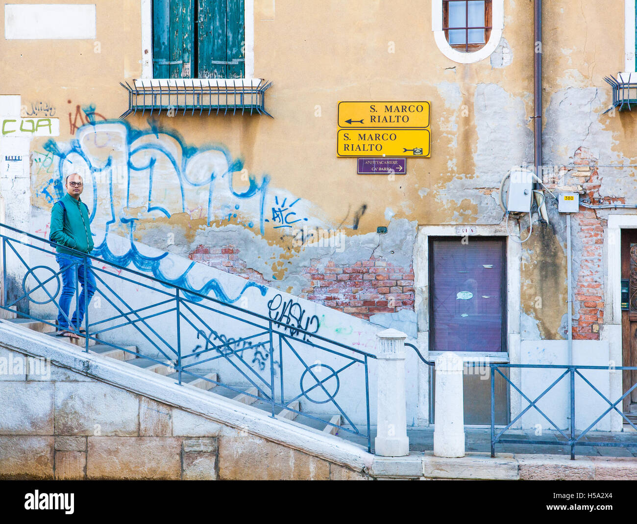 Graffiti di venezia, Italia Foto Stock